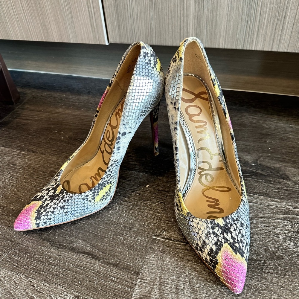 Sam Edelman Snakeskin Heels